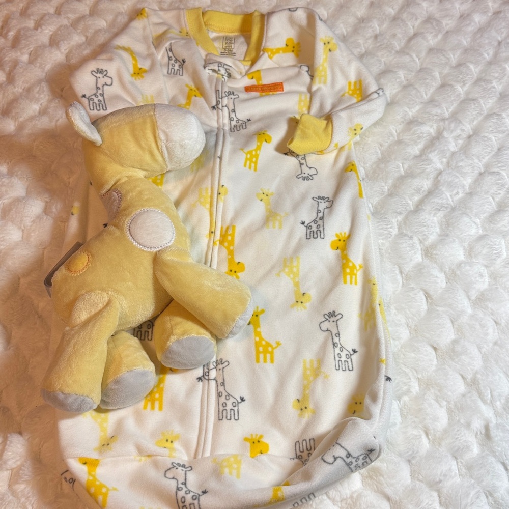 Carter's Yellow and Gray Giraffe Sleep Sack